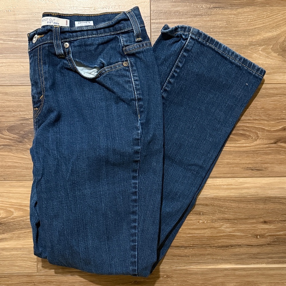 Levi's Women's Boot Cut Jeans in Dark Blue